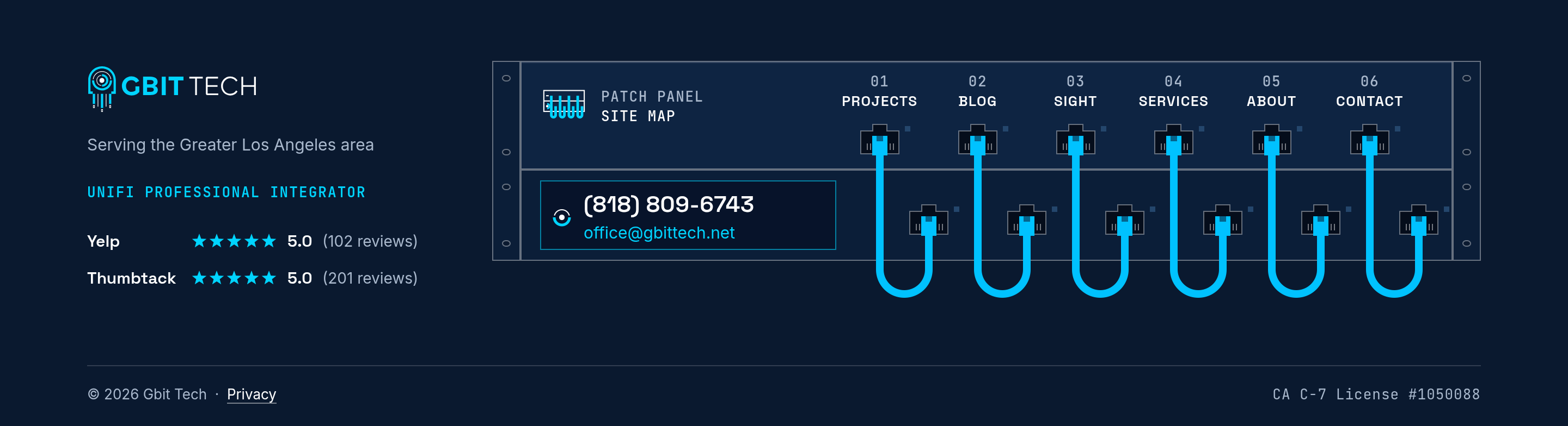 Gbit Tech footer